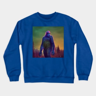 Dope Sasquatch in Nature Crewneck Sweatshirt